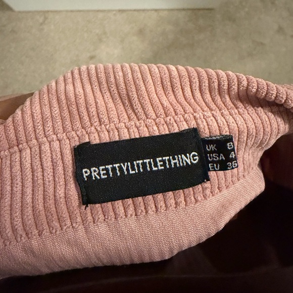 PrettyLittleThing Blush Corduroy Shirt - Picture 4 of 4